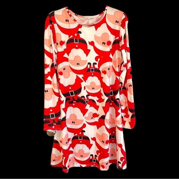 Christmas Santa Swing Dress Size XL (US size 10) - Picture 4 of 7